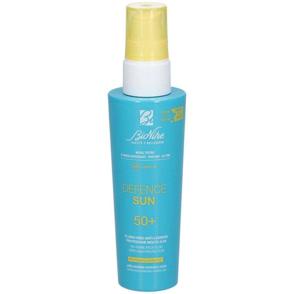 Bionike Defence Sun 50+ Fluido Viso Anti-Lucidita’ Protezione Molto Alta
