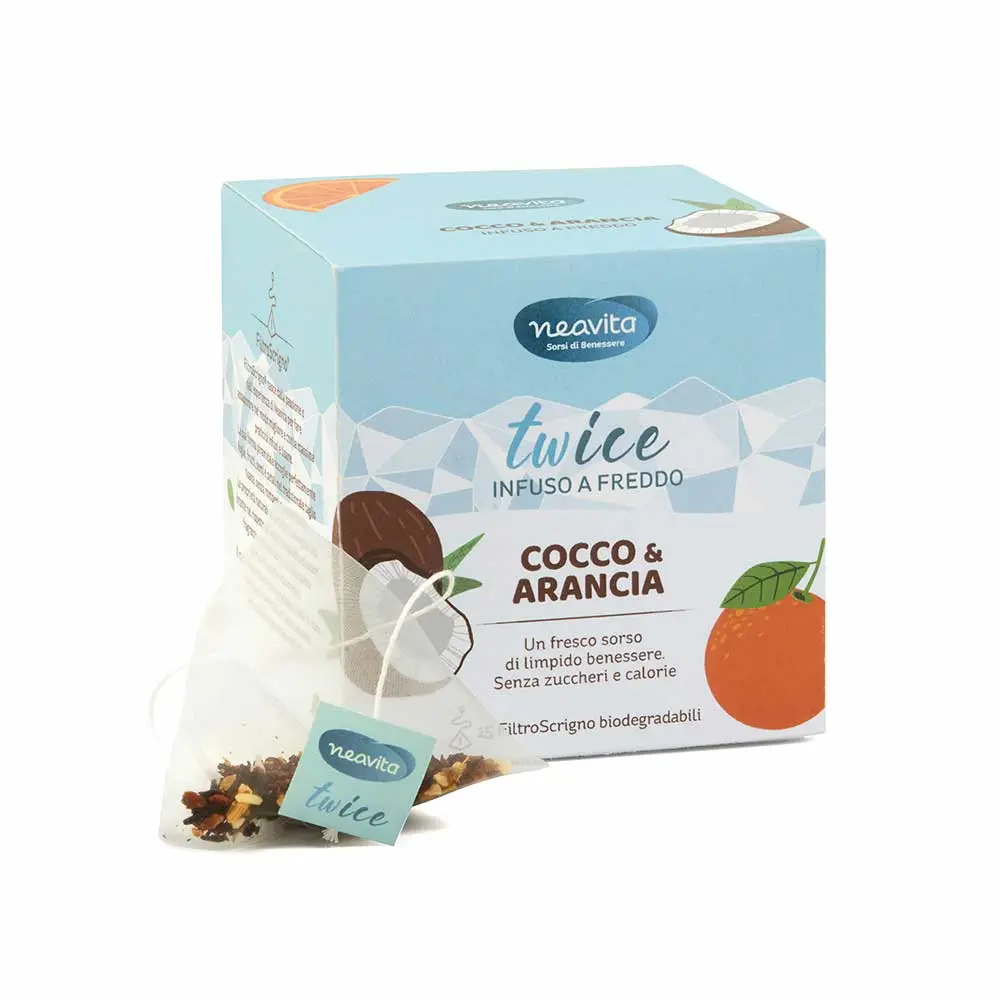 TWICE COCCO e ARANCIA TISANA A FREDDO